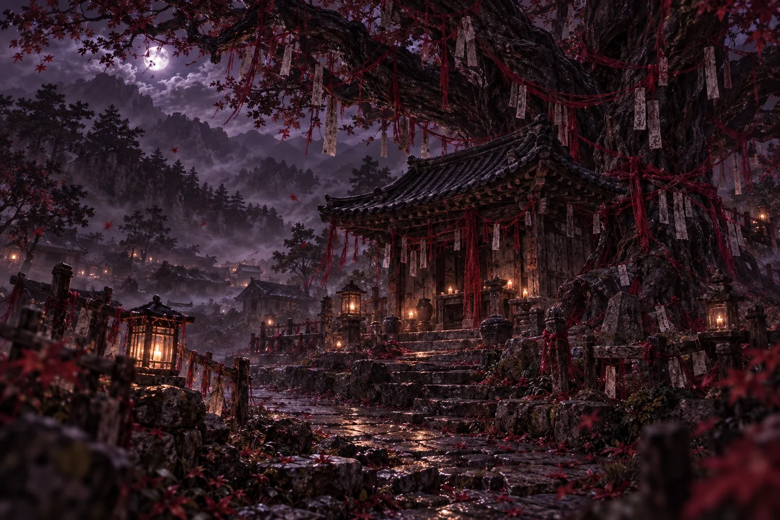 달빛 아래 서령의 신당